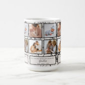 おばあちゃんのフォトコラージュ引用文に昇格 コーヒーマグカップ (中央)