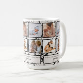 おばあちゃんのフォトコラージュ引用文に昇格 コーヒーマグカップ (正面右)