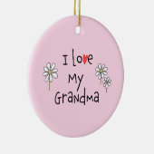 おばあちゃんのフォトセラミックオーナメント セラミックオーナメント (右)