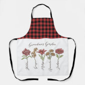 おばあちゃんのフラワーガーデン5グランドキッズ名フローラ エプロン (正面)