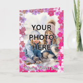 おばあちゃんのフローラフレームに2枚の写真を追加 カード (正面)