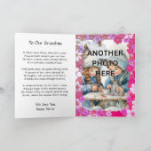 おばあちゃんのフローラフレームに2枚の写真を追加 カード (内部)