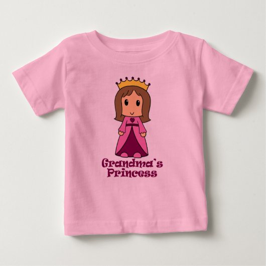 おばあちゃんのプリンセス ベビーTシャツ (正面)