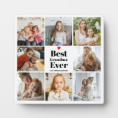 おばあちゃんのプレゼントハート8 Photo Collage フォトプラーク (正面)
