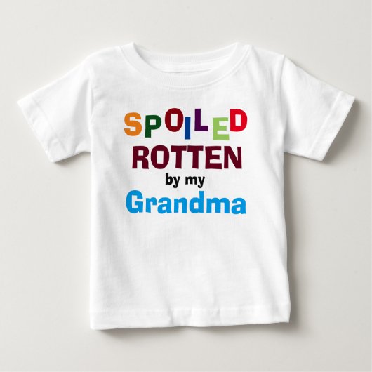 おばあちゃんのベビー幼児Tシャツで腐った ベビーTシャツ (正面)