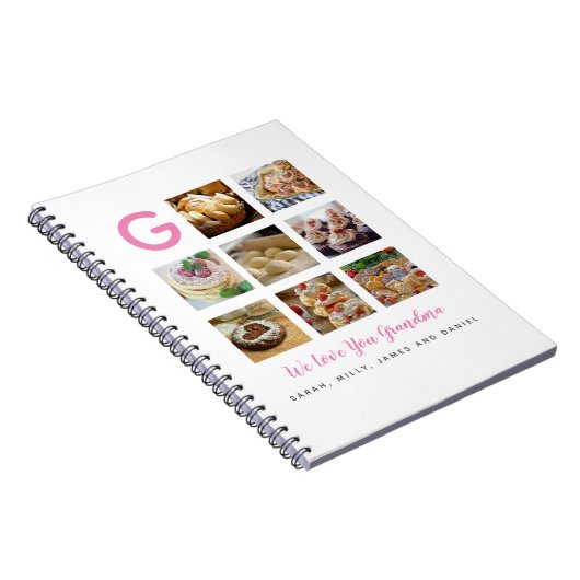 おばあちゃんのベーキングジャーナル – 自分の写真と文字を追加 ノートブック (右側)