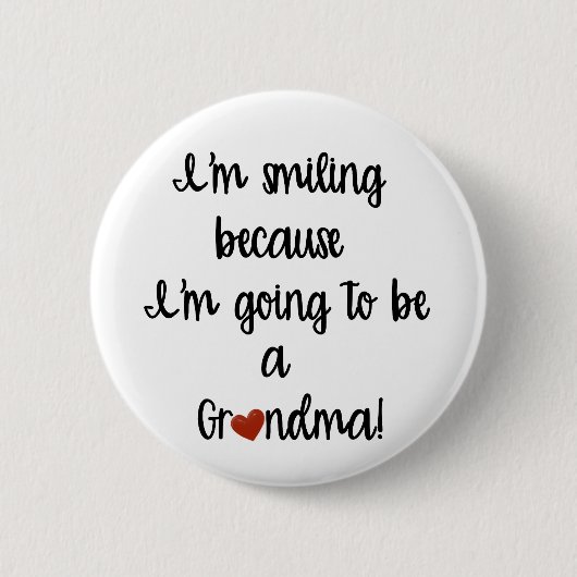 おばあちゃんのボタンを使う 缶バッジ (正面)