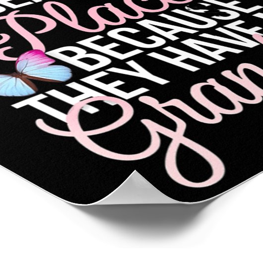 おばあちゃんのマイガーディアンエンジェルイン天国メモリアルデー ポスター (角)