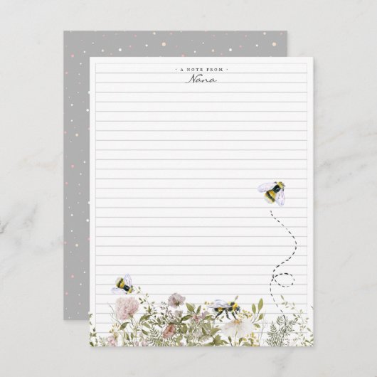 おばあちゃんのメモ |文房具 エンクロージャーカード (正面/裏面)