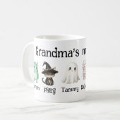 おばあちゃんのモンスターマグ – かわいいハロウィンマグ コーヒーマグカップ (正面左)