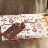 おばあちゃんのラッピング紙フラットシートセット3 ラッピングペーパーシート