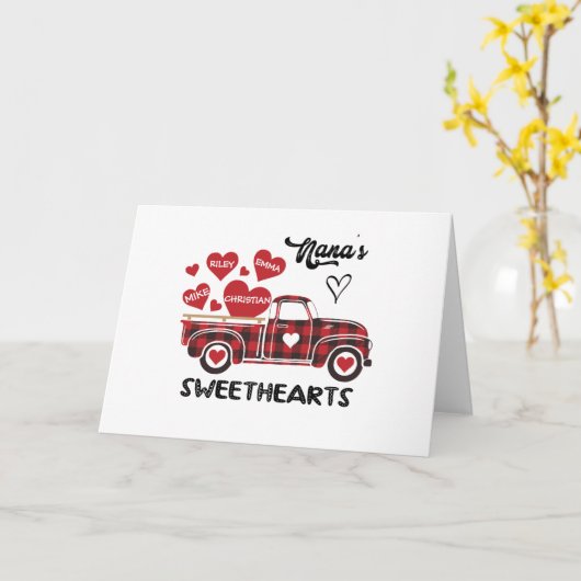 おばあちゃんのラブトラック オーダーメイド おばあちゃん カード (黄色い花)