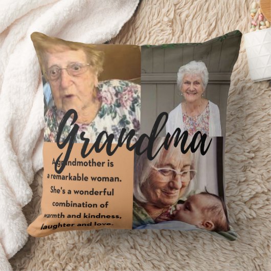 おばあちゃんのラブ装飾用クッション クッション (ブランケット)