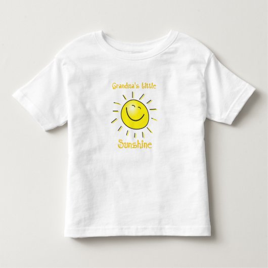 おばあちゃんのリトルサンシャインキュートキッズ引用文 トドラーTシャツ (正面)