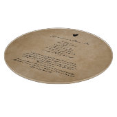 おばあちゃんのレシピカスタム家族の形見ラウンド カッティングボード (角)