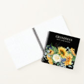 おばあちゃんのレシピクックブックイエローサンフラワーズブラック ノートブック (内部)