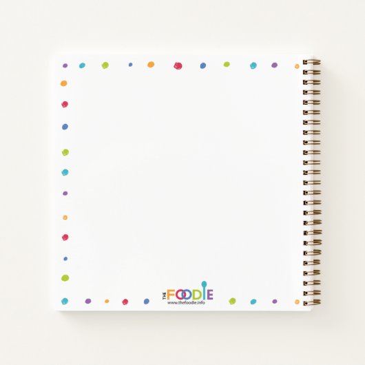 おばあちゃんのレシピパーソナライズされた料空白の理帳NO ノートブック (裏面)