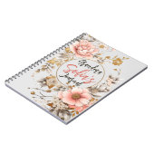 おばあちゃんのヴィンテージフローラ：心温まるノート ノートブック (左側)