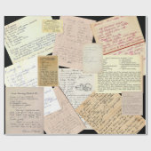 おばあちゃんのヴィンテージレシピ包装紙 ラッピングペーパー (フラット)