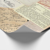 おばあちゃんのヴィンテージレシピ包装紙 ラッピングペーパー (角)