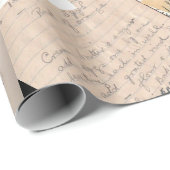 おばあちゃんのヴィンテージレシピ包装紙 ラッピングペーパー (ロールコーナー)