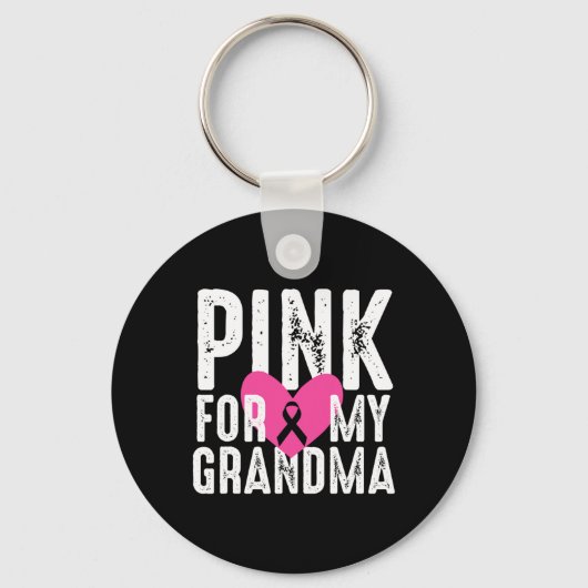 おばあちゃんの乳がん認識度家族 キーホルダー (正面)