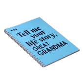 おばあちゃんの人生の話を素晴らし聞け ノートブック (右側)