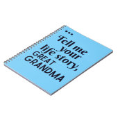 おばあちゃんの人生の話を素晴らし聞け ノートブック (左側)