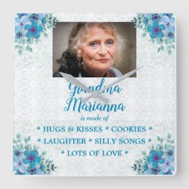 おばあちゃんの作るもの スクエア壁時計