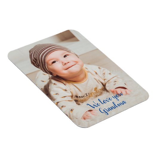 おばあちゃんの写真が大好きタイポグラフィ等 マグネット (右側)