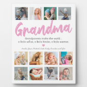 おばあちゃんの写真と引用文 フォトプラーク (正面)