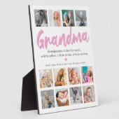 おばあちゃんの写真と引用文 フォトプラーク (側面)