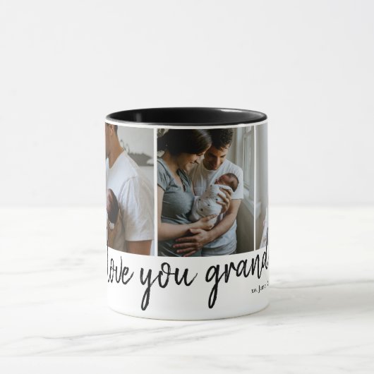 おばあちゃんの写真のおじモダンいちゃんの日が大好き マグカップ (中央)