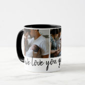 おばあちゃんの写真のおじモダンいちゃんの日が大好き マグカップ (正面左)