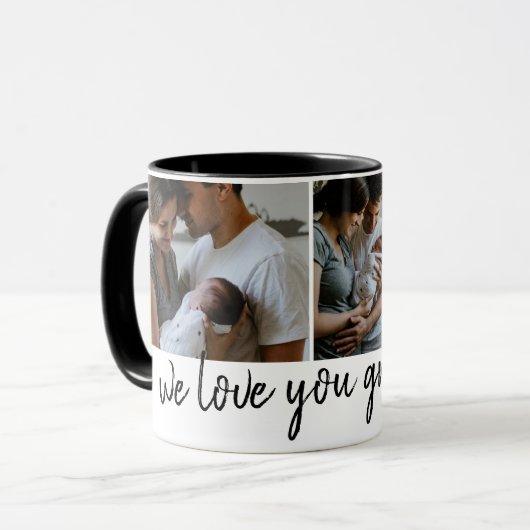 おばあちゃんの写真のおじモダンいちゃんの日が大好き マグカップ (正面左)