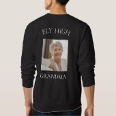 おばあちゃんの写真を愛して スウェットシャツ (裏面)