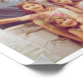 おばあちゃんの写真コラージュ祖父母の日のギフト ポスター (角)