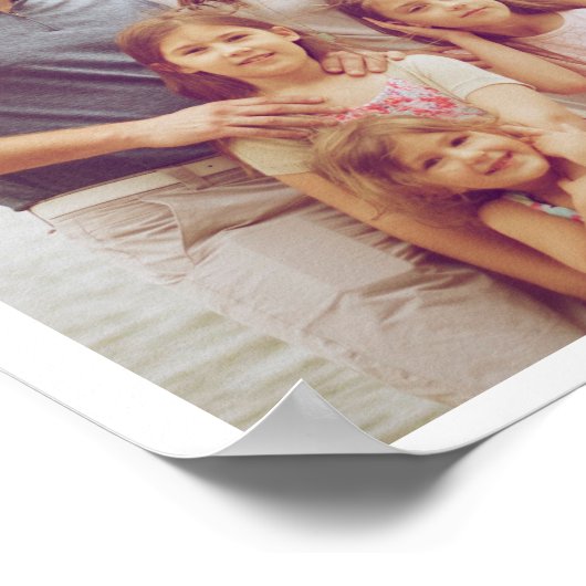 おばあちゃんの写真コラージュ祖父母の日のギフト ポスター (角)