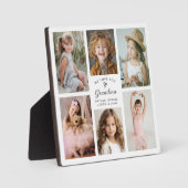 おばあちゃんの写真コラージュ記念プレート「愛してる」 フォトプラーク (正面)