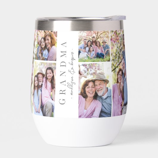 おばあちゃんの写真コラージュ (左面)