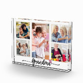 おばあちゃんの写真コラージュ5枚のおばあちゃん フォトブロック (右)