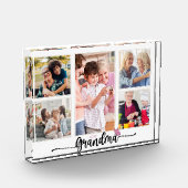 おばあちゃんの写真コラージュ5枚のおばあちゃん フォトブロック (左)