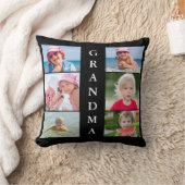 おばあちゃんの写真コラージュ クッション (ブランケット)