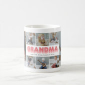 おばあちゃんの写真コラージュ コーヒーマグカップ (中央)