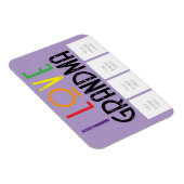 おばあちゃんの写真マグネット大好き マグネット (右側)