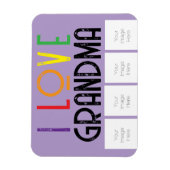 おばあちゃんの写真マグネット大好き マグネット (縦)