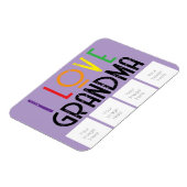 おばあちゃんの写真マグネット大好き マグネット (左側)