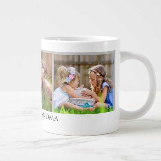 おばあちゃんの写真マグ ジャンボコーヒーマグカップ (右)