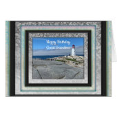 おばあちゃんの写真素晴らし誕生日カード (正面横)