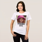 おばあちゃんの写真Tシャツ トライブレンドＴシャツ (正面全面)